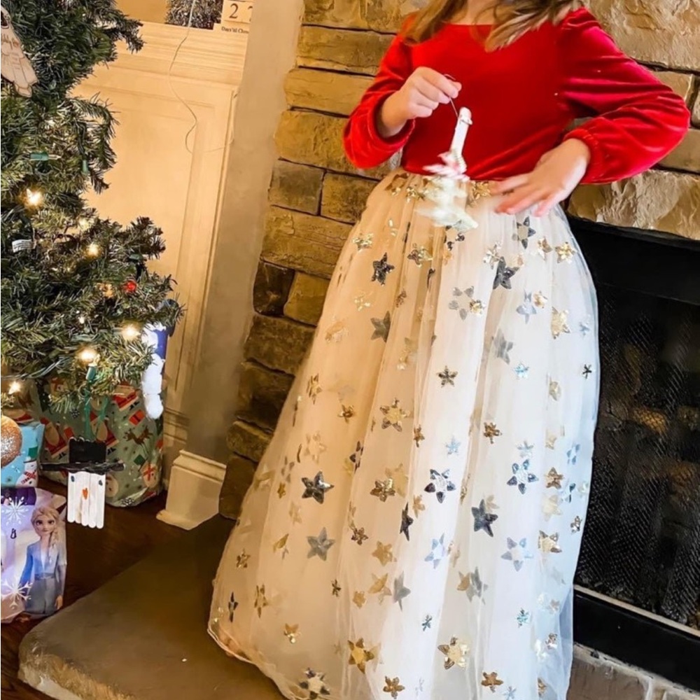 Love and grow sequin star maxi dress
